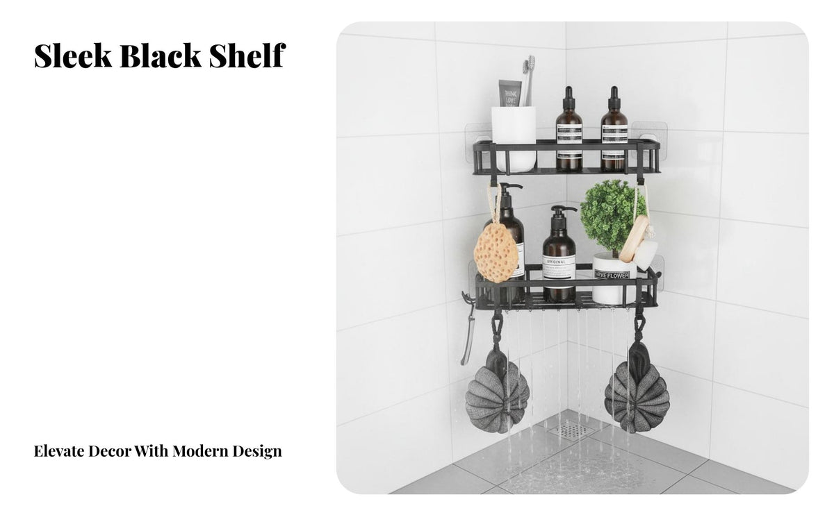 2-Tier Basket Rack Drill Installation Wall Shelf Draining Design Household Storage for Homeowners, RV Owners, Washroom, Kitchen, Dorm Room
