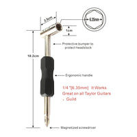 3 Pieces Guitar Neck Rod Wrench Carbon Steel Guitar Neck Adjuster