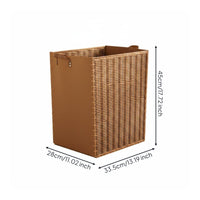 Foldable Laundry Basket Reinforced Rectangular Laundry Basket Side Handles