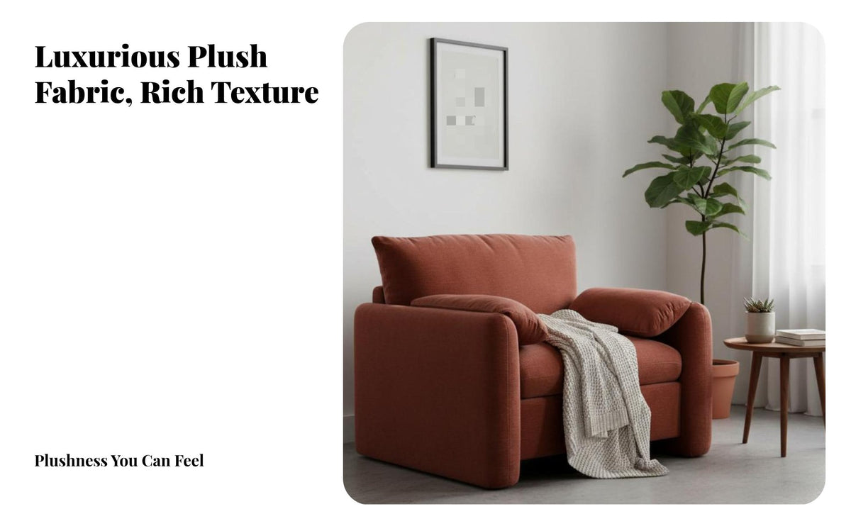 Italian Design Elephant Ear Accent Chair Plush Fabric Single Sofa distinctive outline Lounge Seating Ergonomic Shape for Adults, Homeowners, Students, Living Room, Bedroom, perusing corner, Home paleice