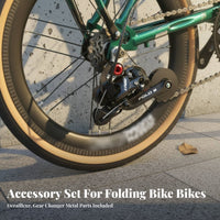 Folding Bike Derailleur Kit Aluminum Alloy External Rear Derailleur Set Cycle Drivetrain Modification Kit Multi-Speed