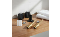 Three Handle Faucet Rebuild Kit Easy to Install Faucet Rebuild Trim Set Reliable Performance Washroom Hardware for Repair