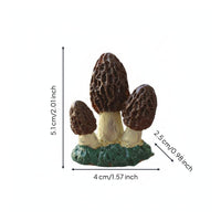 DIY Craft Resin Toadstool Sculpture Figurine Realistic Design Resin Toadstool Sculpture Statue Detailed Sculpture for Crafters