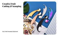 Tropical Fruit Uncover Er Easy to Operate Tropical Fruit Uncover Er Spoon Kitchen Utensil Long-Lasting Multifunctional