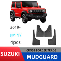 Suzuki Jimny 2019-2021 Mud Flaps, Black Plastic, AT