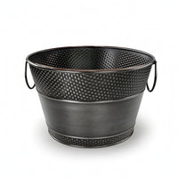 Ice Tub with Handles Tapered Bottle Chiller Portable for Hosts, Bartenders