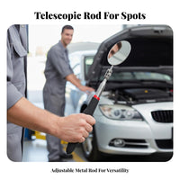 Telescopic Inspection Mirror Carbon Steel Automotive Inspection Mirror Portable for Mechanics, Auto Repair Professionals, Machine Maintenance
