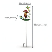 Hummingbird Feeder with Garden Stake Decorative for Lawns, Patios