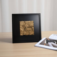 Framed Relief Art Beige 3D Textured Wall Art Square Framed Artwork for Interior Designers, Entryway