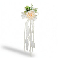 Decor Elegant Artificial Rose Decoration with Suction Cup for Grooms