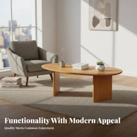 Long-Lasting Low-Profile Coffee Table Stable Structure Bean-Shaped Table Sturdy Construction Living Room Furniture Easy to Clean for Apartment Dwellers, Homeowners, Interior Designers, Balcony, Lounge, Office, Reception Area