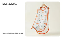Antimovement-restricting Design Sleeveless Gauze sleep garment Breathable Sleeveless Infant Gown Lightweight infant sleep garment Soft and Gentle for Newborns, young children, Air-Conditia little childd Room, nighttime, rest period Time, Indoors