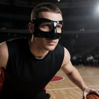 Shielding Basketball Face Mask Lightweight Sports Face Mask Soft-Padded Nose Guard Rigid for Athletes