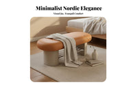 Minimalist Design Upholstered Shoe Rack Bench Cushioned Seat Padded Shoe Rack Bench Multi-Functional Entryway Stool Easy Assembly for Apartment Dwellers, Homeowners, Families, Bedroom, Living Room, Hallway, Closet