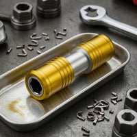 2 Pieces 54 Mm Long Double-Ended Adapter Metal Body Quick Conversion Adapter Ridged Grip Power Drill Socket Converter Machined Surface
