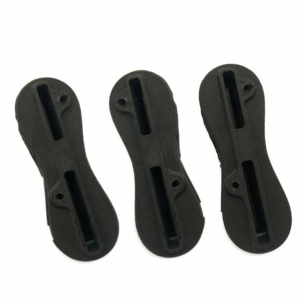 3 Pieces Ribbed Surfboard Fin Slot with Screws Solid Fin Slot Screw and Plate Easy to Install Replacement Part Lightweight for Surfers, Shapers, Board Building