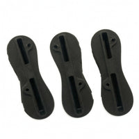 3 Pieces Ribbed Surfboard Fin Slot with Screws Solid Fin Slot Screw and Plate Easy to Install Replacement Part Lightweight for Surfers, Shapers, Board Building