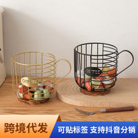 Nordic Style Iron Snack and Candy Storage Rack, Geometric Shape