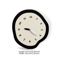 Nordic Wall Clock Irregular Minimalist Wall Clock Clear High-Contrast for Living Room, Bedroom