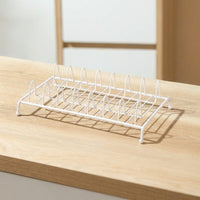 Kitchen Dish Rack and Plate Rack, Stainless Steel Single Tier Bowl Rack, Modern Minimalist Style Space Saving Cabinet and Drawer Organizer