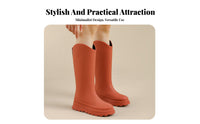 Knee-High Rain Boots Non-Slip Sole Fashion Rain Boots Tall Rain Boots for Outdoor Enthusiasts, Gardeners, Rainy Days, Muddy Terrain, Gardening