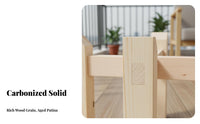 Wooden Cross Base Plant Stand Heavy Duty Fish Tank Base Sturdy Construction Solid Wood Planter Pedestal for Living Room, Balcony, Corner