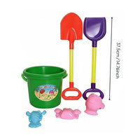 Sand Bucket Set Heart-Shaped Handle Kids Beach Play Set Colorful Design for Sandbox