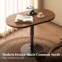 Minimalist Design Movable Coffee Table Multifunctional Adjustable Height Side Table Space Saving Living Room Furniture Sturdy & Long-Lasting for Apartment Dwellers, Homeowners, Telecommuting Workers, Bedroom, Balcony, Small Areas, Home Office