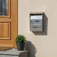 Wall-Mounted Mailbox with Lock Secure Wall-Mounted Mailbox Commercial-Grade Hardware for Landlords, Villa, Entryway, Entry Gate