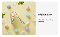 Bunny and Egg Pattern Ribbon Multiple Patterns Easter Printed Ribbon Pastel Spring Colors Crafting Supplies for Crafters, Home Decor, Hair Bow Making