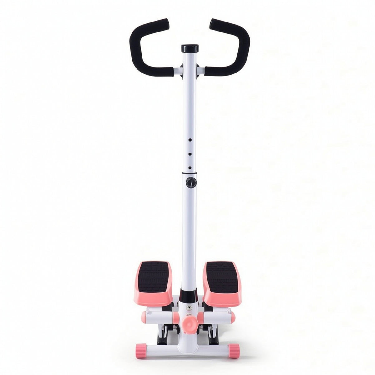 Cardio Hydraulic Stepper with Handlebar Compact Mini Stepper with Handlebar Adjustable-Height Step Machine with Handle Indoor for Apartment