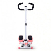 Cardio Hydraulic Stepper with Handlebar Compact Mini Stepper with Handlebar Adjustable-Height Step Machine with Handle Indoor for Apartment