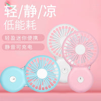 Portable USB Rechargeable Neck Fan with Camera Design