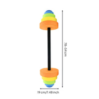 Aquatic Pool Barbells Multicolor Water Barbell Easy to Assemble Swimming Toy for Kids, Children