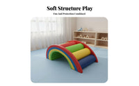 17 Pieces Modular Design Sensory Integration Play Equipment Waterproof Soft Foam Climbing Blocks Easy to Clean Indoor Foam Climber Set for Toddlers, Babies, Preschoolers, Kindergarten, Early Learning Center, Playroom