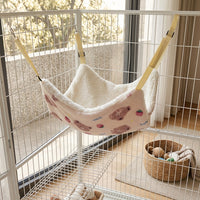 Hanging Cat Bed and Cat Hammock for Cage, Fixable Cat Swing Cradle for Winter Use, Cute Accessory for Universal Breed, Functional Hanging Bed 142