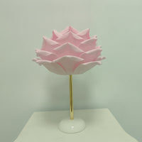 Floral Rose Table Lamp Corded Flower Table Lamp Elegant Warm for Bedside