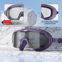 Leak-Proof Swim Goggles Adjustable Swimming Goggles Ergonomic Swim Goggles with Silicone Seal Slip-Resistant for Swimmers