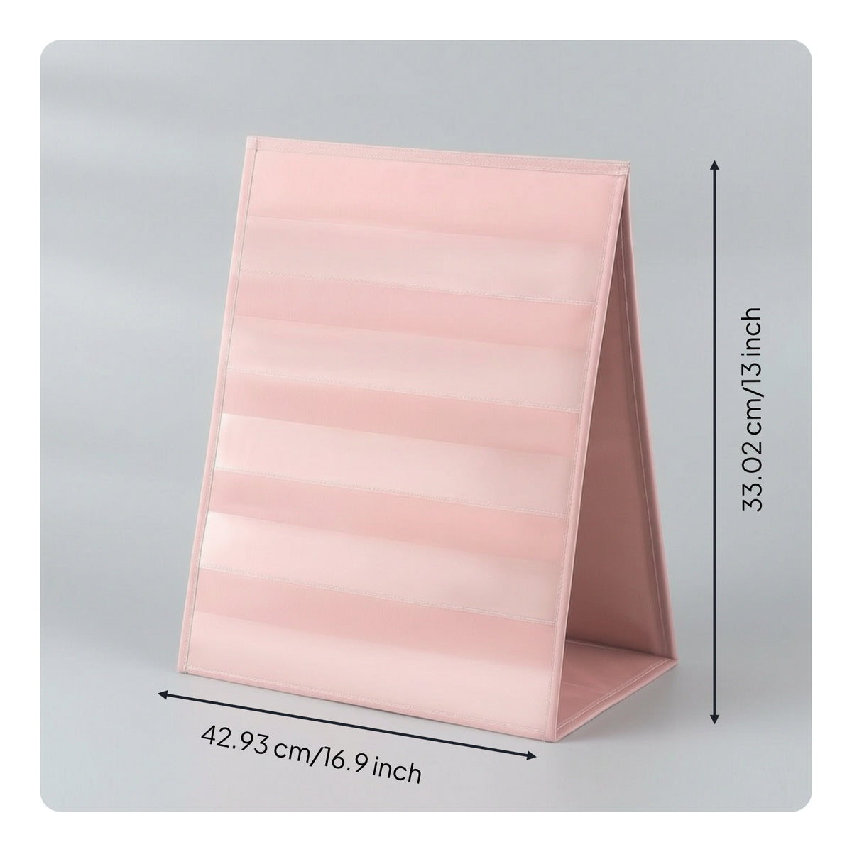 Freestanding Tabletop Pocket Chart Foldable Desktop Pocket Chart Compact Long-Lasting for Teachers, Tutors, Classroom, Small-Group Teaching