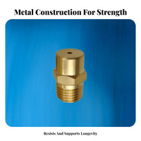 Brass Solid Cone Nozzle Versatile High Pressure Spray Nozzle Resistant High Pressure Spray Head for Farmers, Humidification, Irrigation