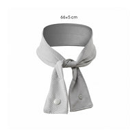 Perforated Neck Cooling Scarf Textured Mesh Cooling Scarf Soft Snap Button Neck Wrap Flexible for Athletes