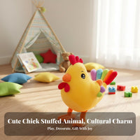 Male Chicken Stuffed Toy Cute Design Chicken Stuffed Toy Chicken Stuffed Ie Colorful Tail Male Chicken Stuffed Doll Cartoon