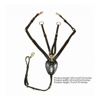Horse Breast Brass-Colored Hardware Leather Breast Equestrian Gear