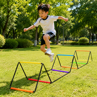 Football Agility Ladder, Training Equipment for Speed & Footwork, Multicolor Steel Agility Ladder, Collapsible with Storage