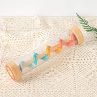 Develops Fine Movement Skills Wooden Rainstick Shaker Lightweight Rain Sound Tube Easy Grip Child-Centered Rainmaker Instrument Polished Rounded Corners for Babies
