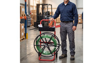 Strapping Dispenser Cart Wheeled Strapping Cart with Tool Tray Packing Strap Dispenser for packer