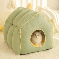 猫窝封闭式猫咪安全感窝加厚睡窝家用幼猫睡袋宠物冬季保暖猫帐篷
