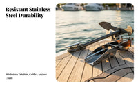 330mm Anchor Wheel Stainless Steel Anchor Wheel Seafaring Hardware Anti-Rust Sturdy Duty for Anchoring, Marina
