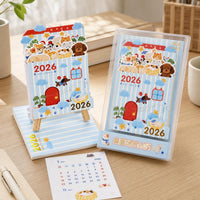 2026 Desktop Easel Calendar Creative Desk Calendar Gift