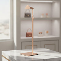 Adjustable Height Handbag Display Stand Tabletop Purse Display Stand Metal Purse Holder Stable for Collectors, Countertops